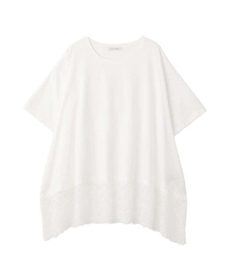 Green Parks「裾イレヘムレースプルオーバーⅡ」|Tシャツ・カットソー|