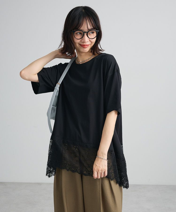 Green Parks「裾イレヘムレースプルオーバーⅡ」|Tシャツ・カットソー|