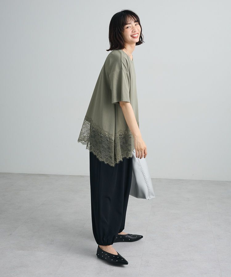 Green Parks「裾イレヘムレースプルオーバーⅡ」|Tシャツ・カットソー|