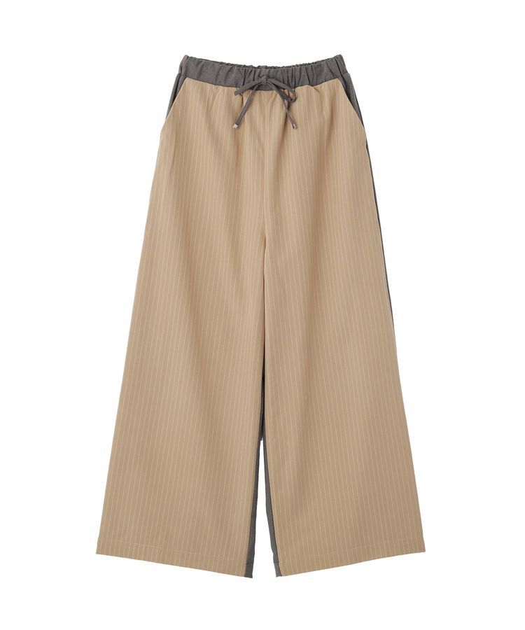 GARAGE OF GOOD CLOTHING「異素材ミックスバイカラーパンツ」|その他|Beige