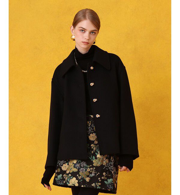 LOULOU WILLOUGHBY「シャルムビーバーショートコート」|ダッフルコート|