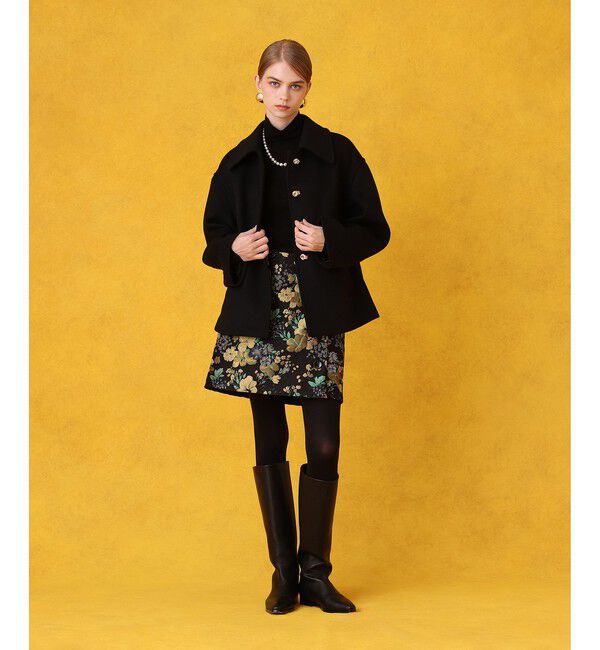 LOULOU WILLOUGHBY「シャルムビーバーショートコート」|ダッフルコート|