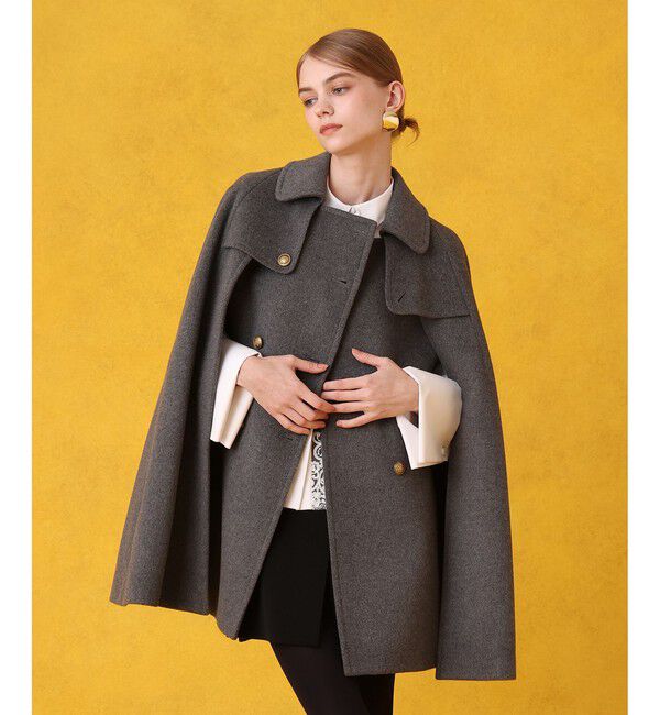 LOULOU WILLOUGHBY「シャルムビーバーケープコート」|ダッフルコート|