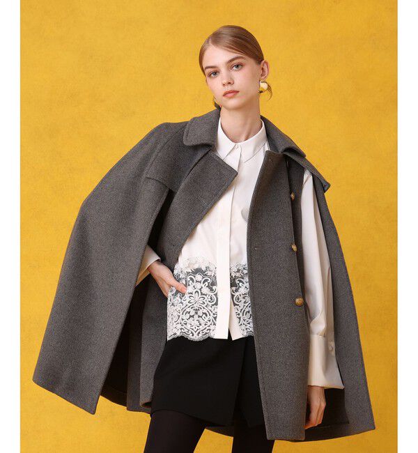 LOULOU WILLOUGHBY「シャルムビーバーケープコート」|ダッフルコート|
