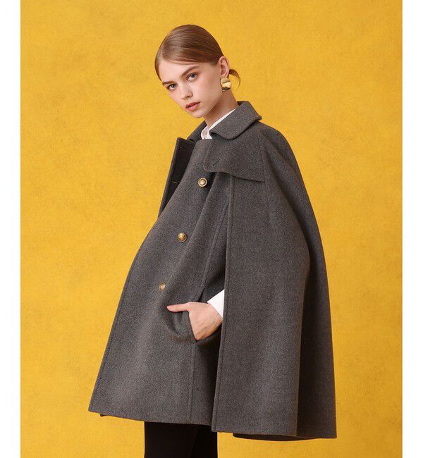LOULOU WILLOUGHBY「シャルムビーバーケープコート」|ダッフルコート|