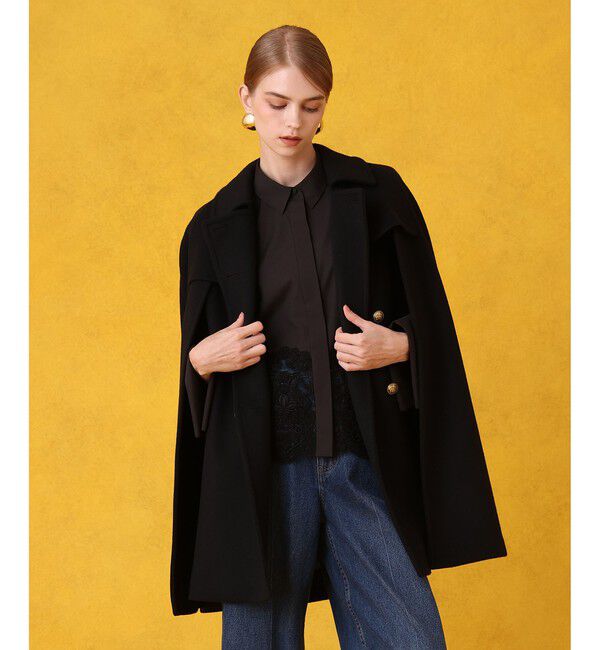LOULOU WILLOUGHBY「シャルムビーバーケープコート」|ダッフルコート|