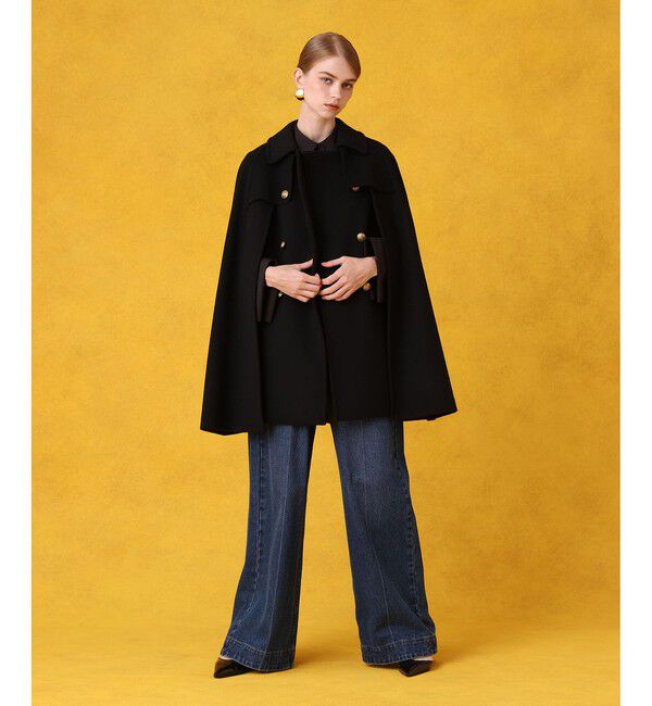 LOULOU WILLOUGHBY「シャルムビーバーケープコート」|ダッフルコート|