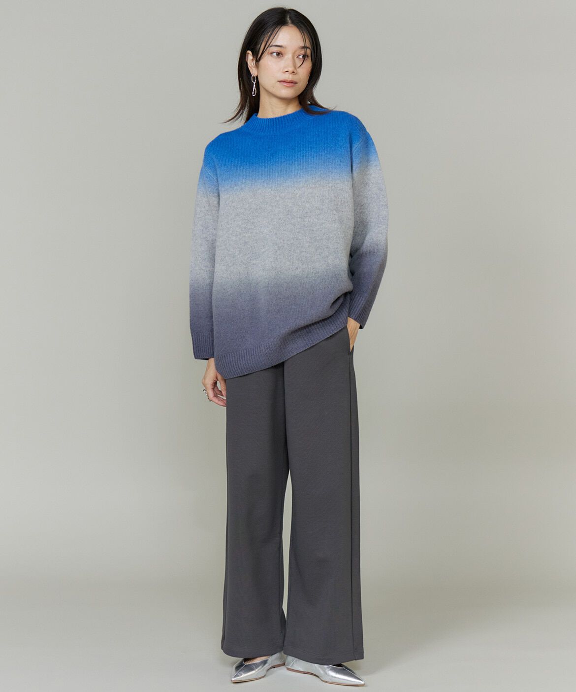 INED「グラデーションニットプルオーバー《YVON》」|ニット・セーター|