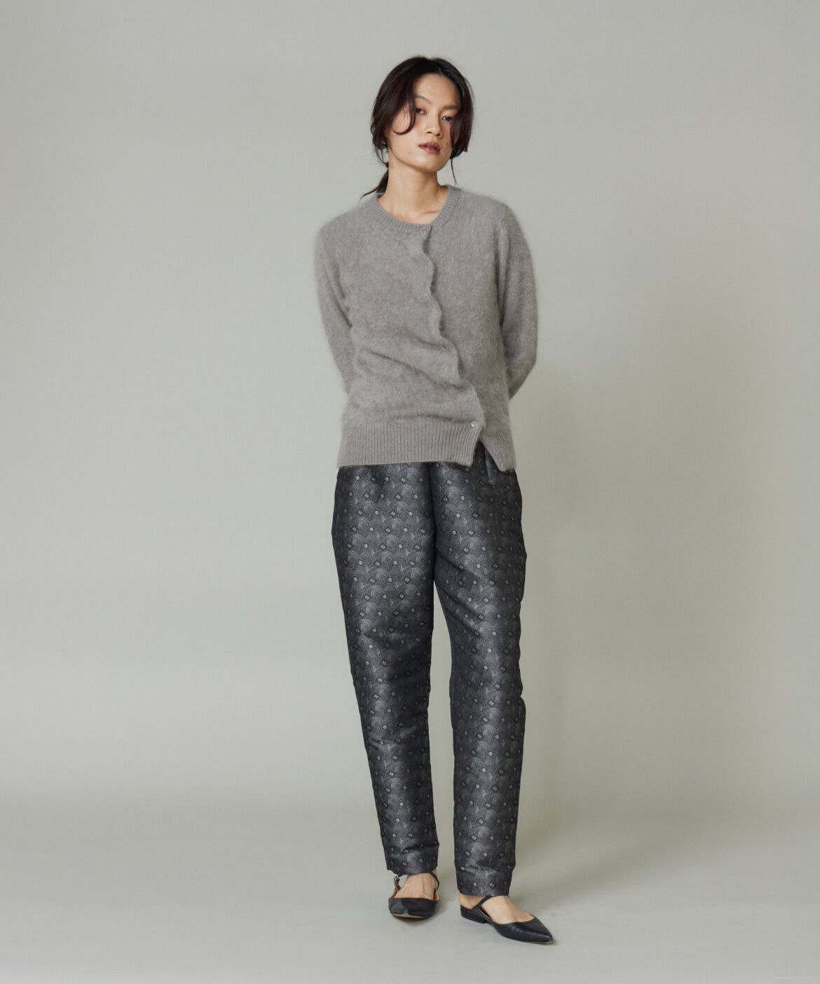 la veille by SUPERIOR CLOSET「《大きいサイズ》カシミヤアシンメトリーカーディガン」|カーディガン|
