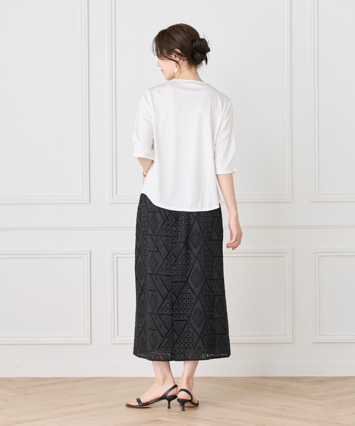 Le Souk「サテンドレーププルオーバー《日本製》」|Tシャツ・カットソー|