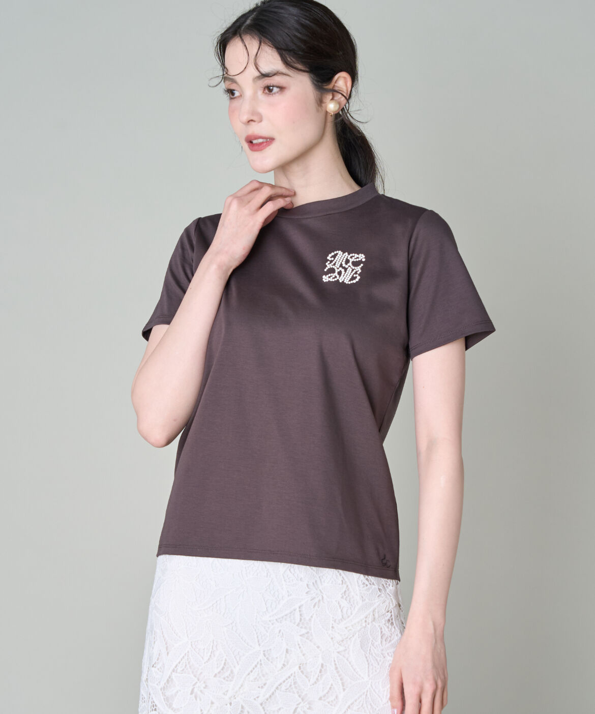 Maglie le cassetto「《大きいサイズ》LOVERコンパクトTシャツ」|Tシャツ・カットソー|