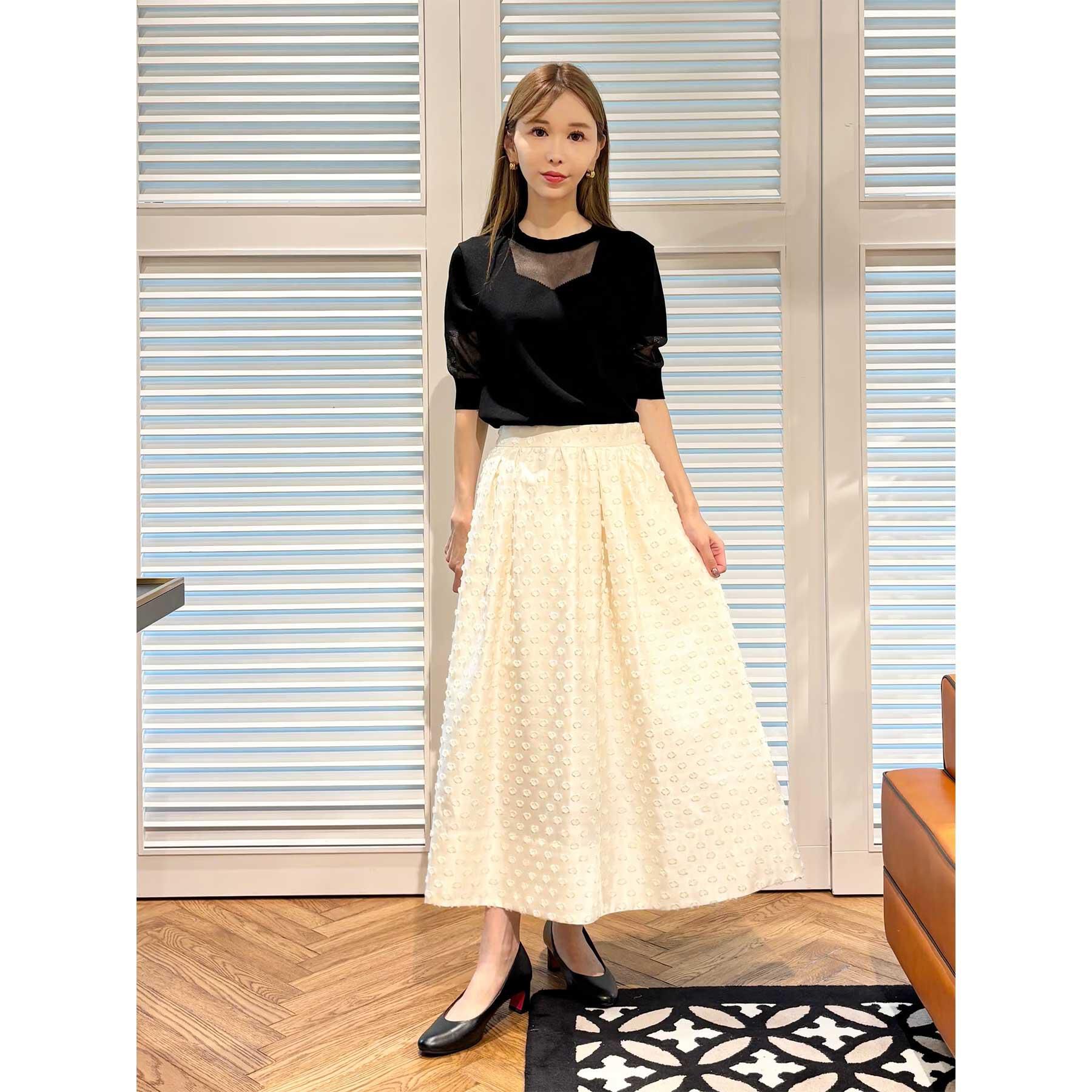 DRESSTERIOR「カットジャガードボリュームスカート」|スカート|