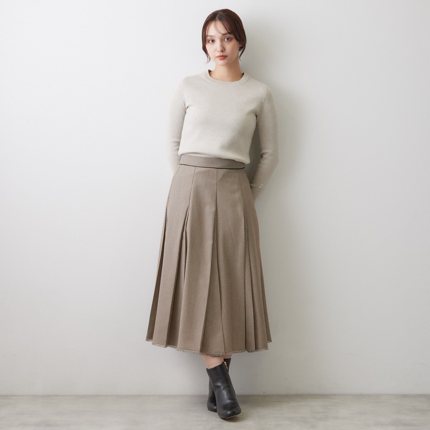 DRESSTERIOR「コットンカシミヤ ラメニット」|ニット・セーター|