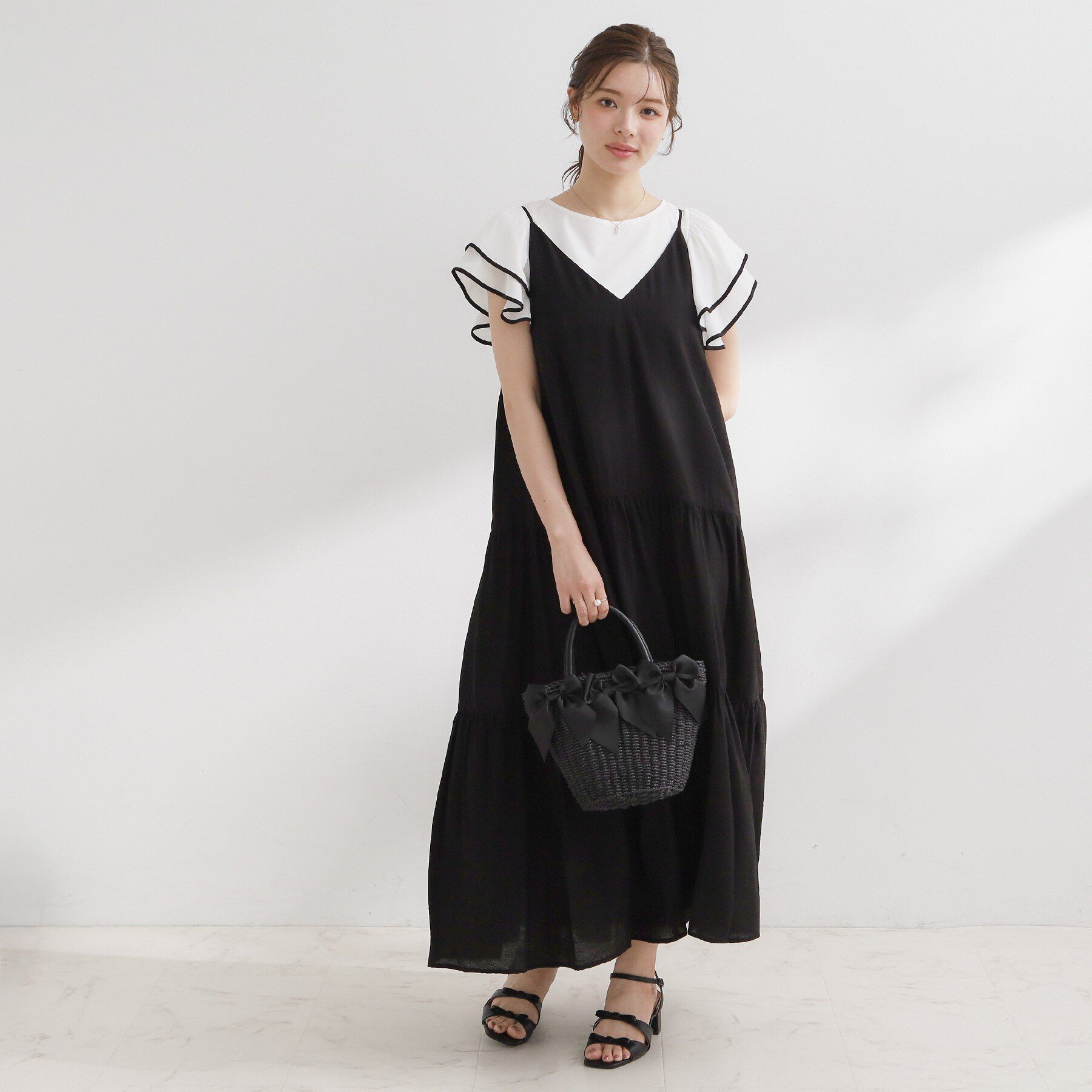 Couture broach「Vネックキャミワンピース」|ワンピース|