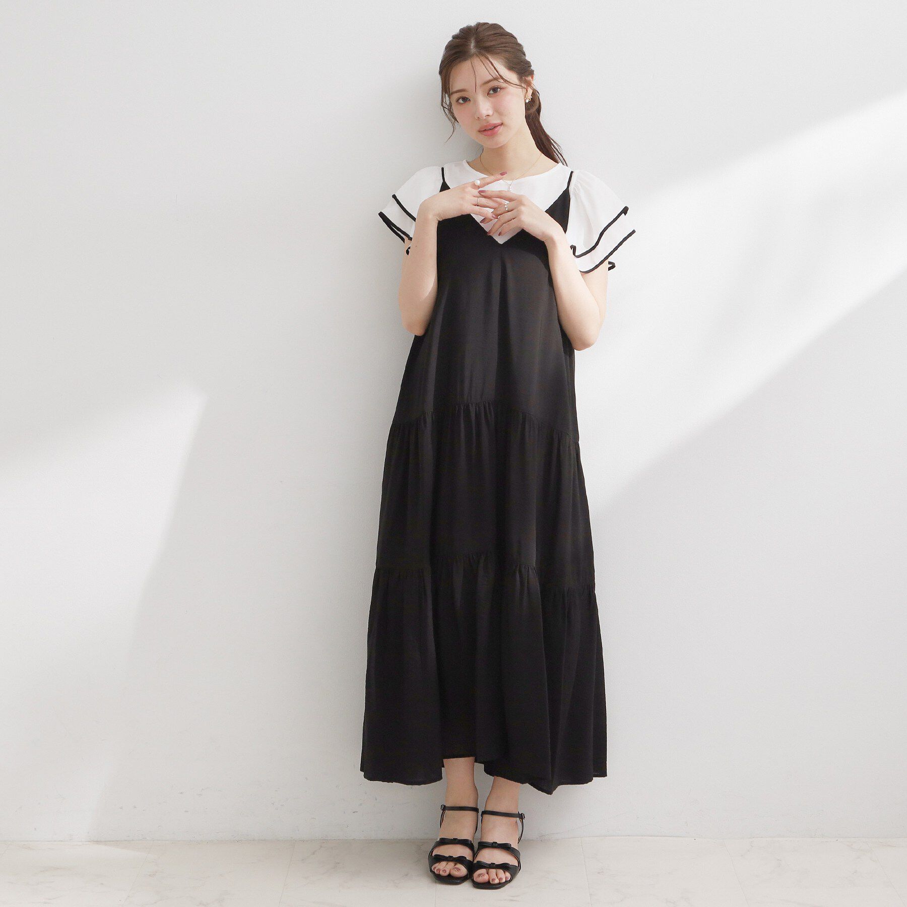 Couture broach「Vネックキャミワンピース」|ワンピース|