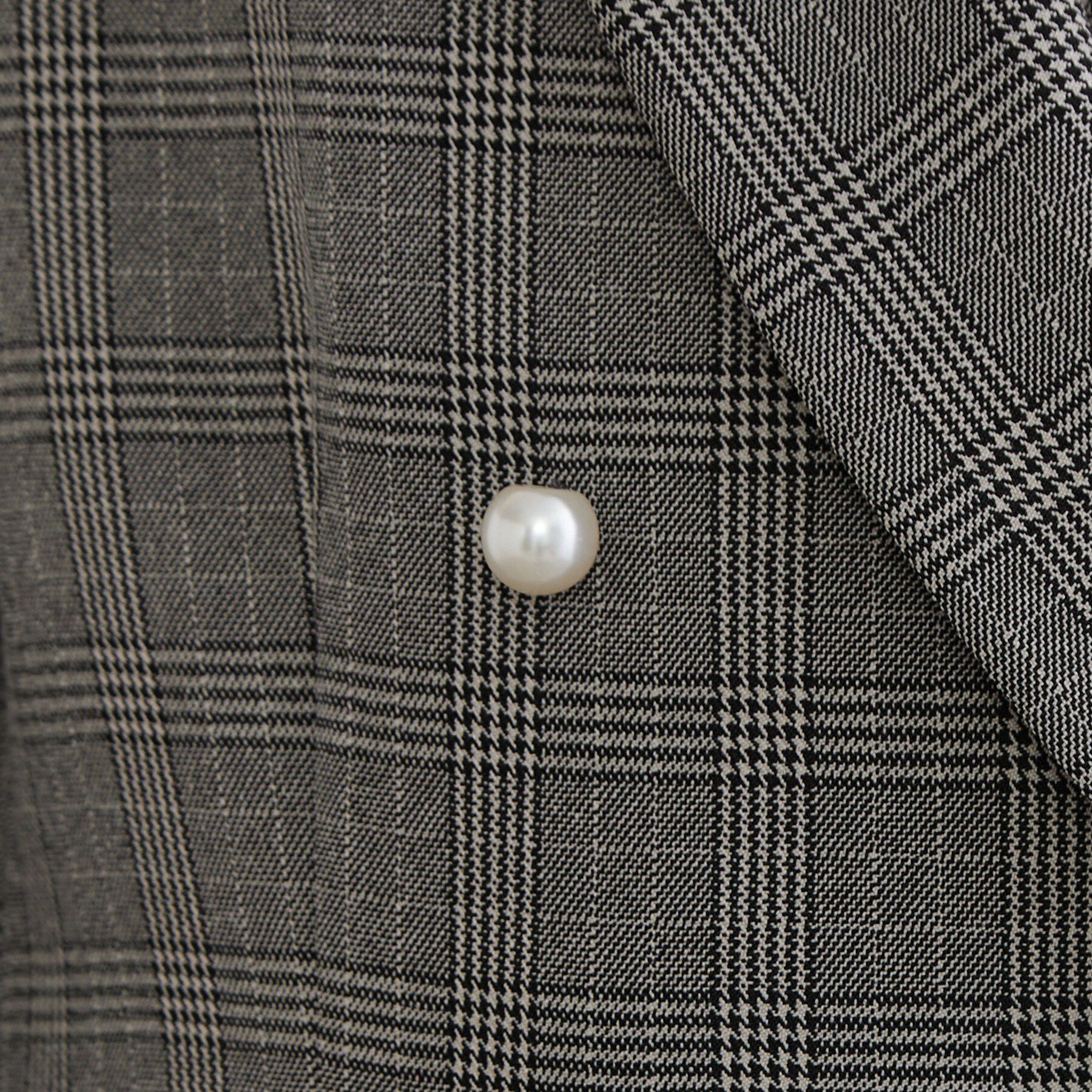 Couture broach「【毛玉になりにくい・イージーケア・セットアップ可】パール風釦テーラードジャケット」|テーラードジャケット|