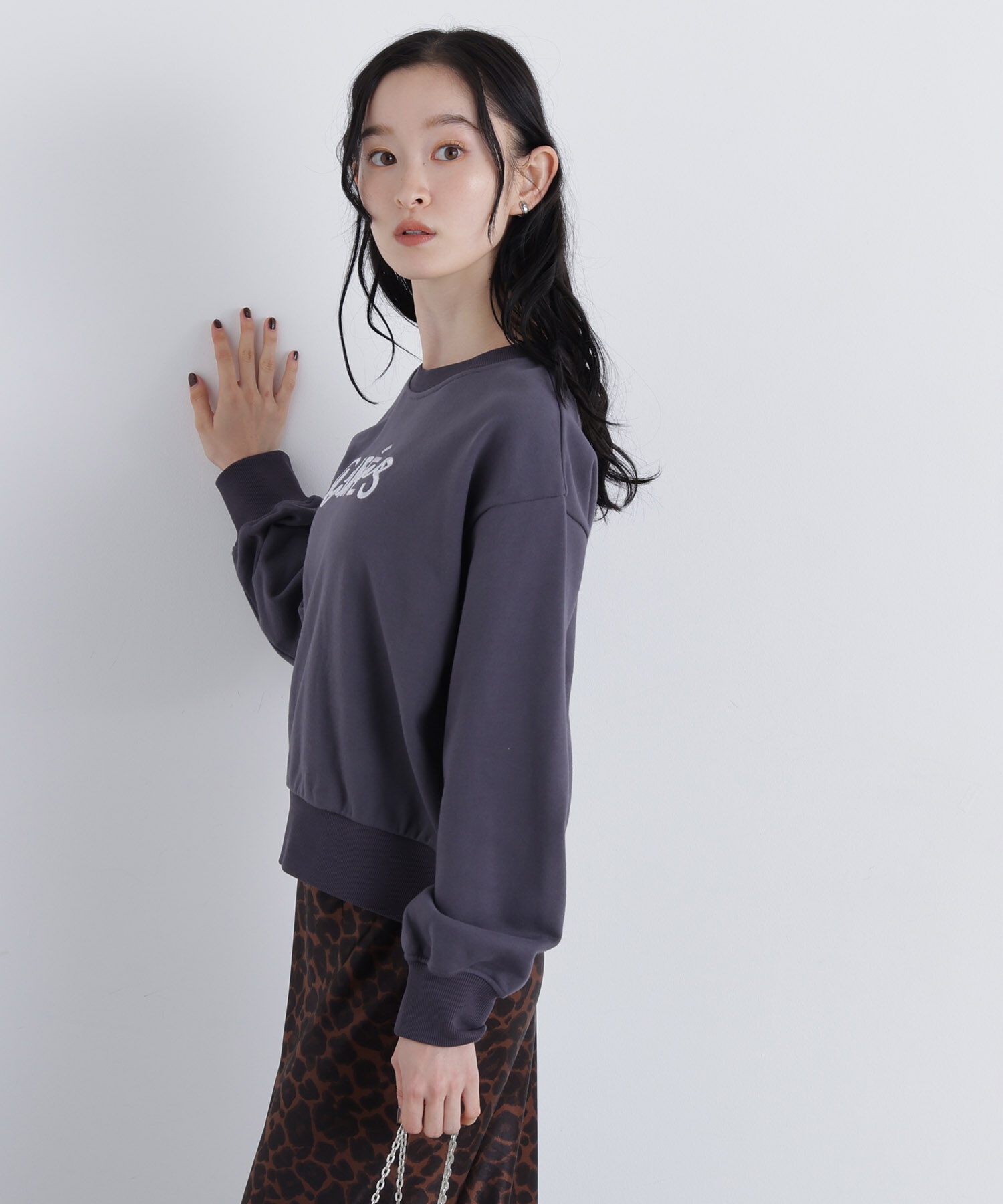  「〈N.〉ロゴ刺繍スエット」|Tシャツ・カットソー|