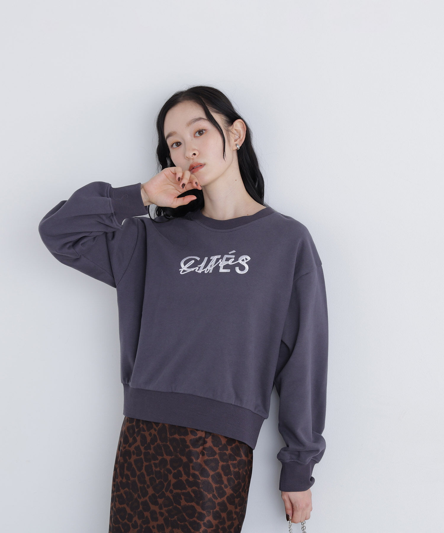 「〈N.〉ロゴ刺繍スエット」|Tシャツ・カットソー|