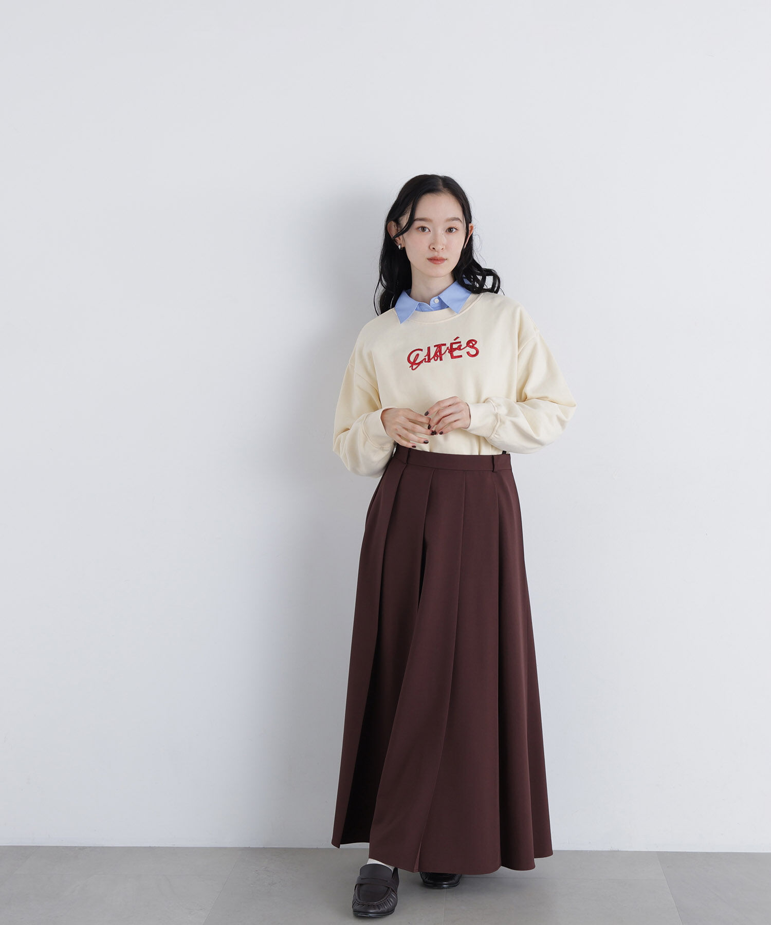  「〈N.〉ロゴ刺繍スエット」|Tシャツ・カットソー|