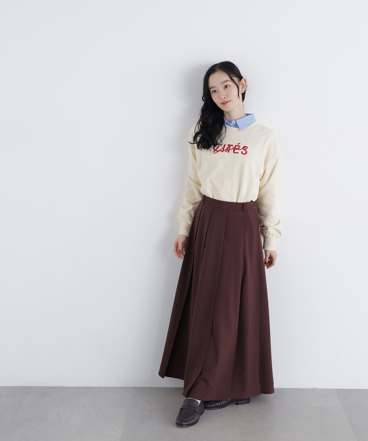  「〈N.〉ロゴ刺繍スエット」|Tシャツ・カットソー|