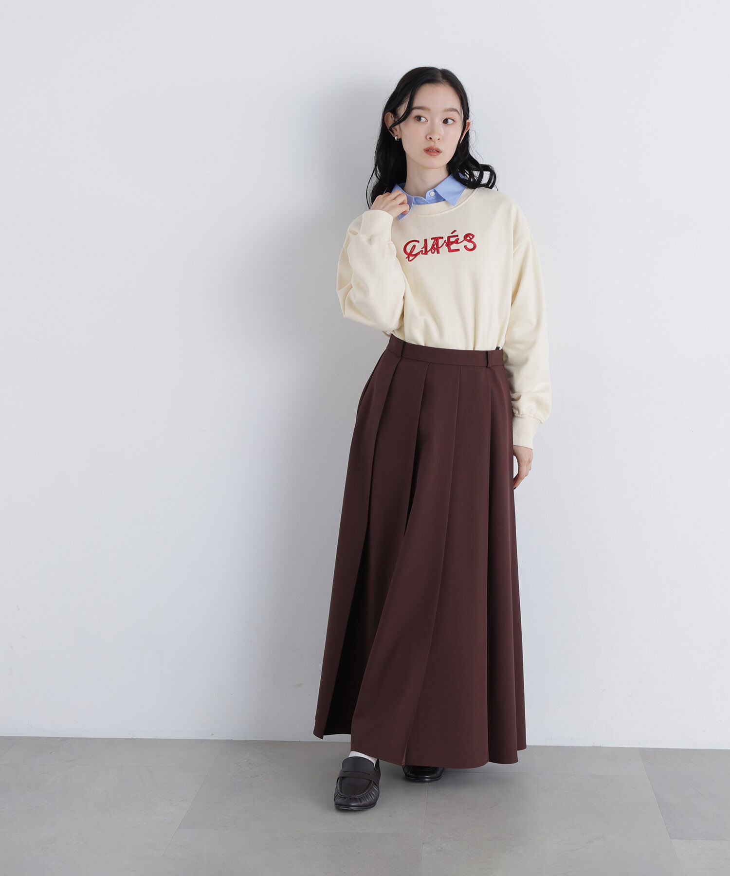  「〈N.〉ロゴ刺繍スエット」|Tシャツ・カットソー|