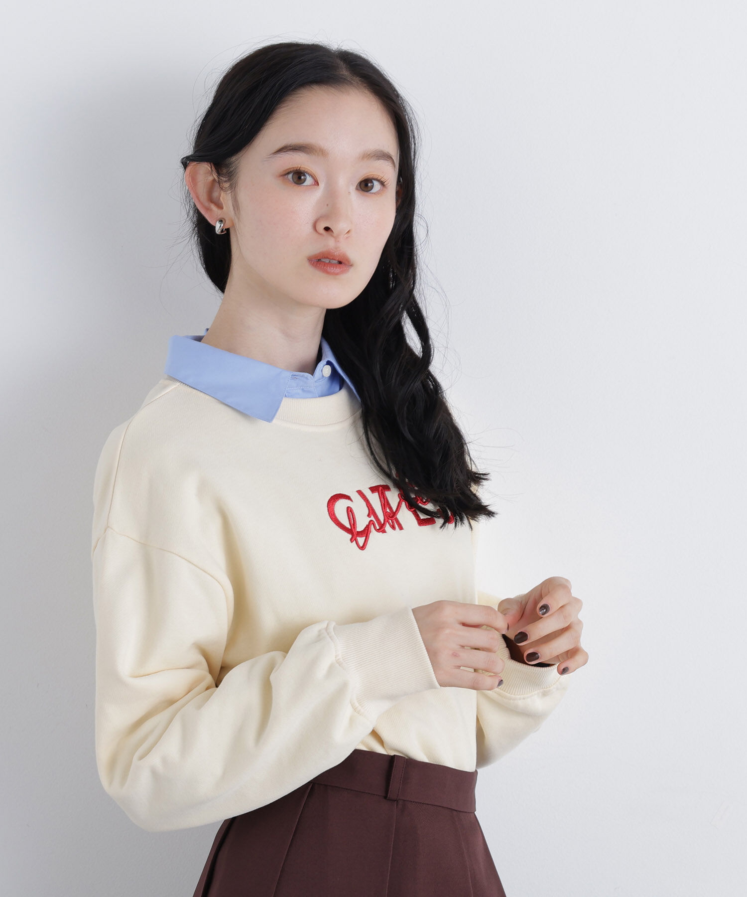  「〈N.〉ロゴ刺繍スエット」|Tシャツ・カットソー|
