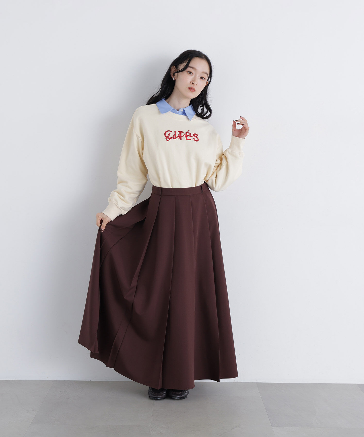  「〈N.〉ロゴ刺繍スエット」|Tシャツ・カットソー|