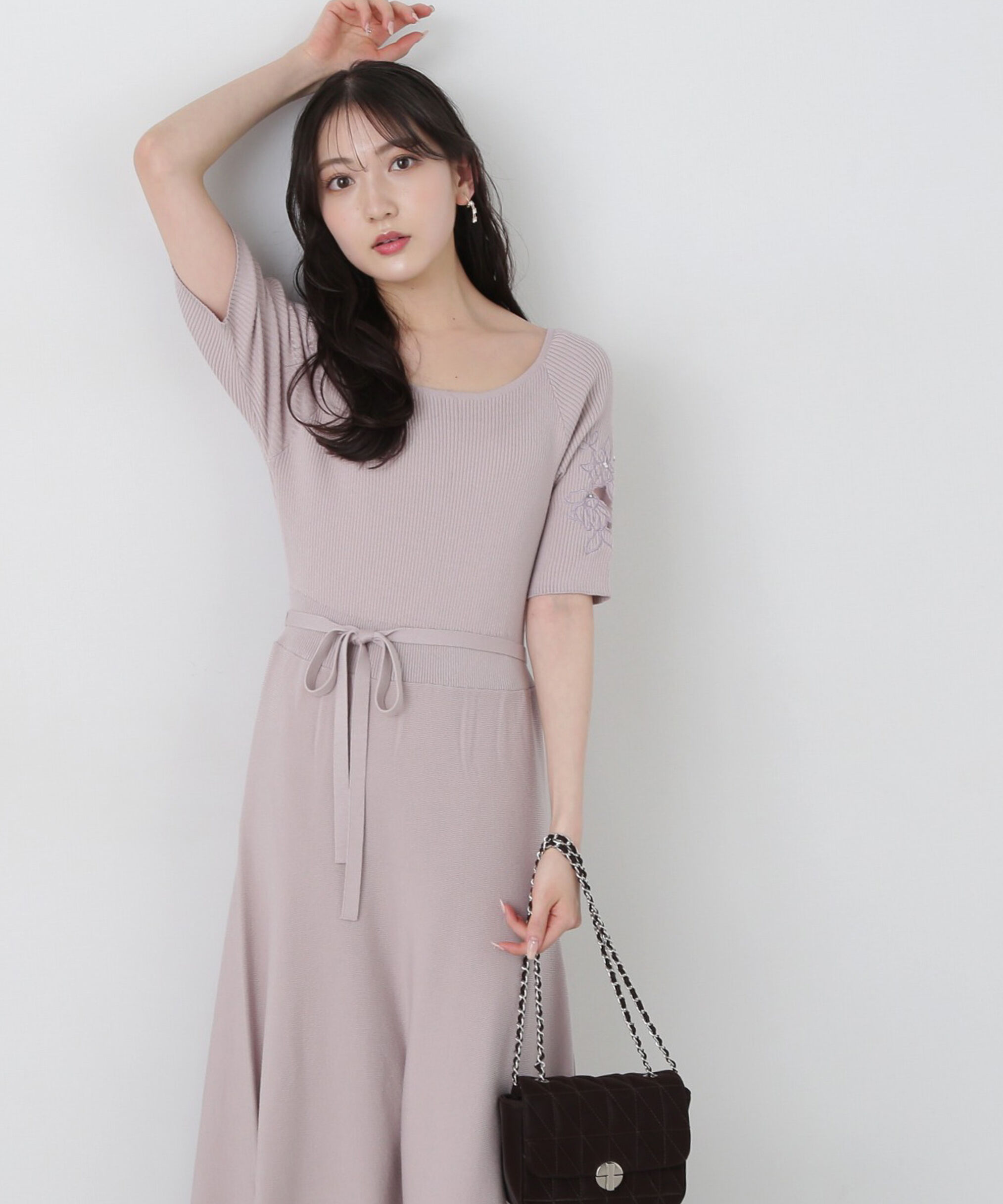PROPORTION BODY DRESSING「エンブロイダリーニットワンピース」|ワンピース|