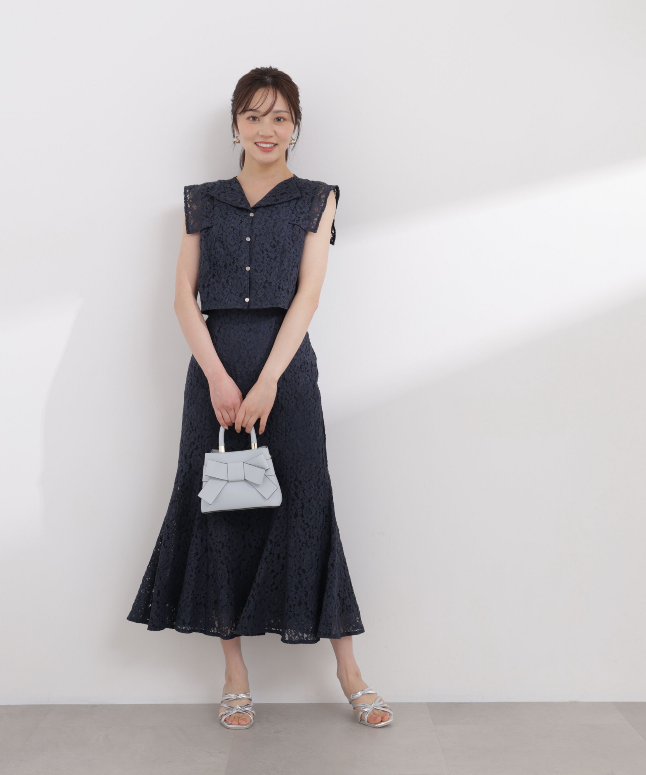 PROPORTION BODY DRESSING「衿付きレースブラウス 26SS」|シャツ・ブラウス|