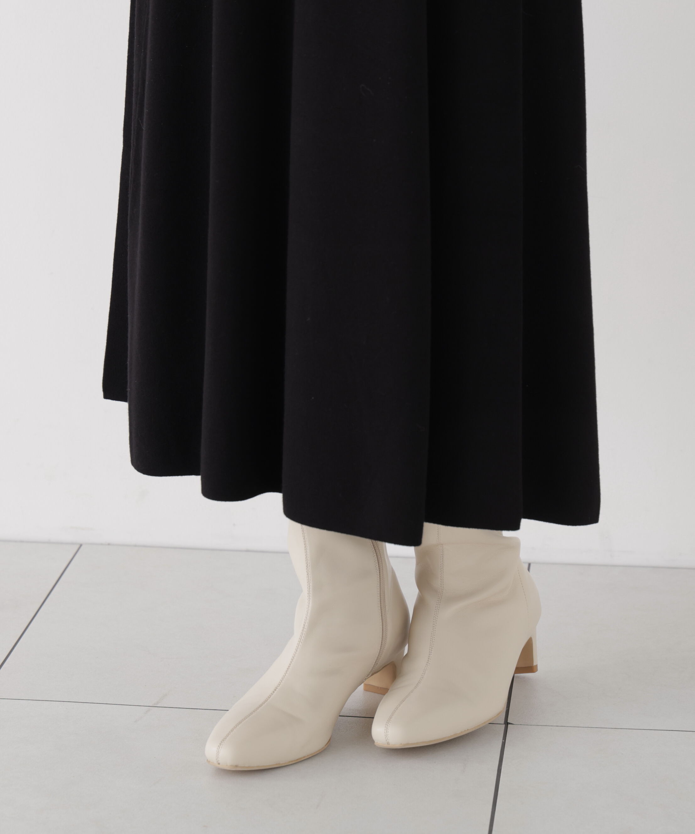 PROPORTION BODY DRESSING「リボンタイバイカラーニットワンピース」|ワンピース|