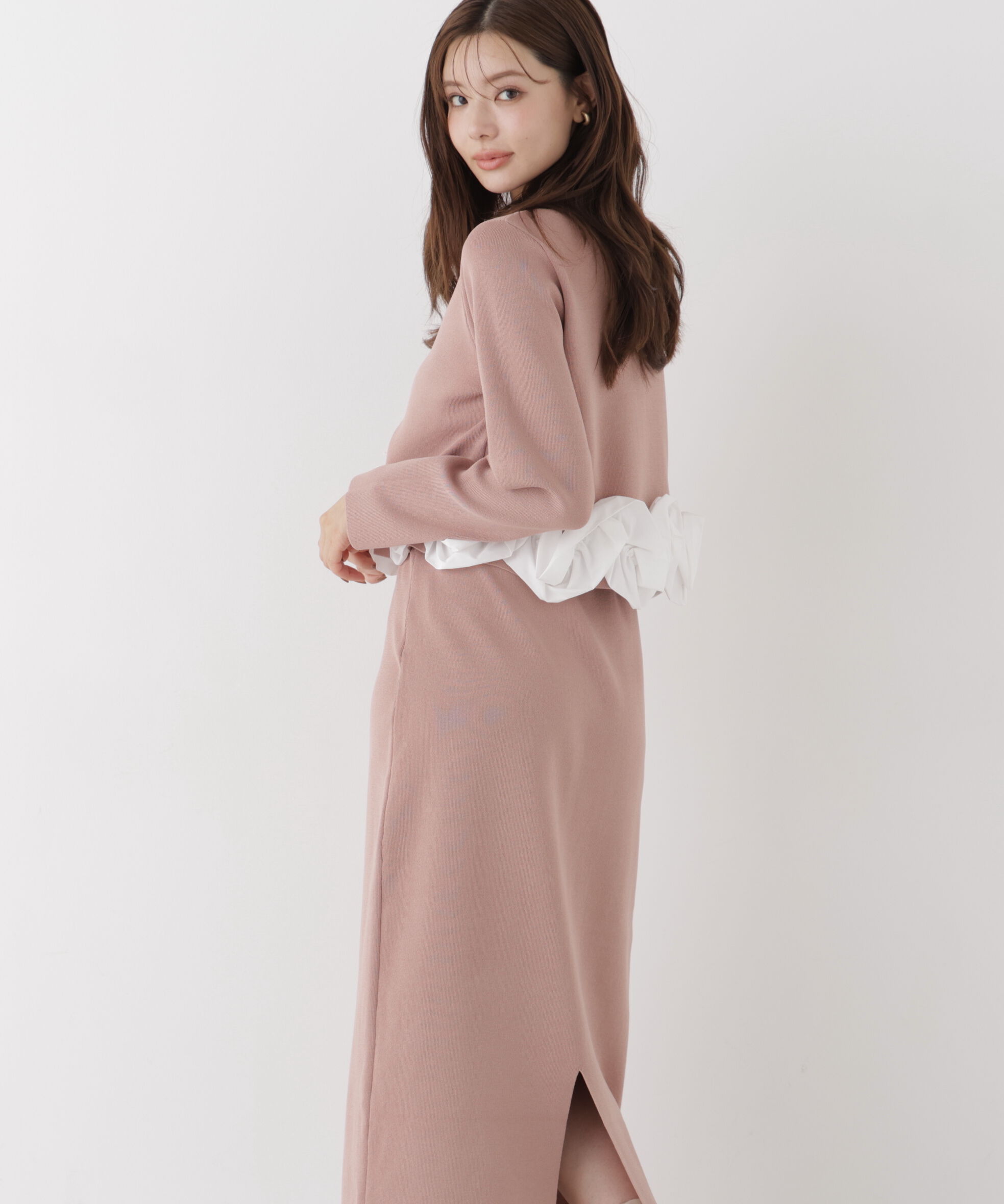 PROPORTION BODY DRESSING「ホイップヘムニットセットアップ 26AW」|ワンピース|