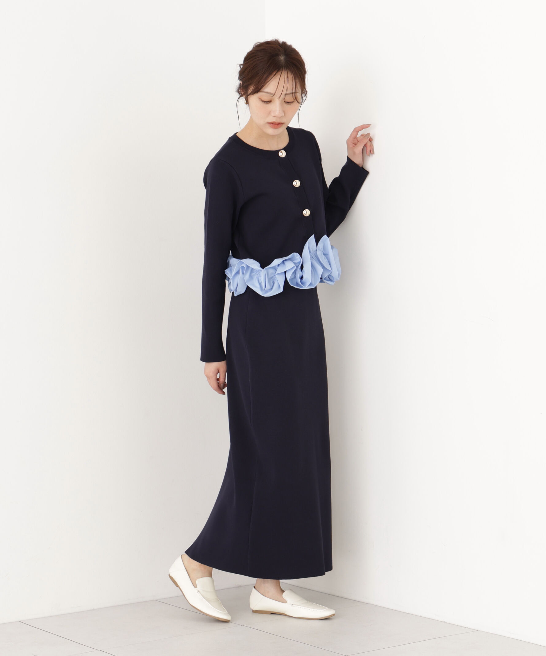 PROPORTION BODY DRESSING「ホイップヘムニットセットアップ 26AW」|ワンピース|