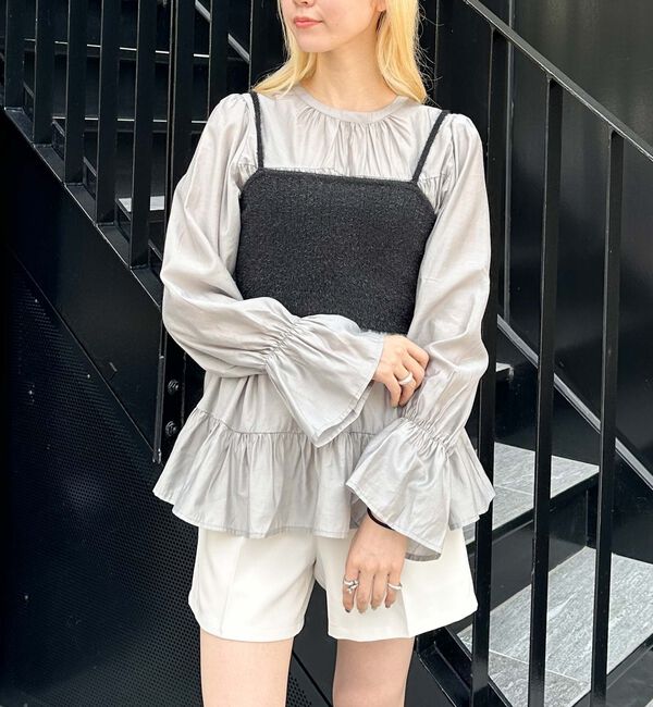 archives「ラメフェザーニットビスチェｘチュニックＳＥＴ」|チュニック|BLACK