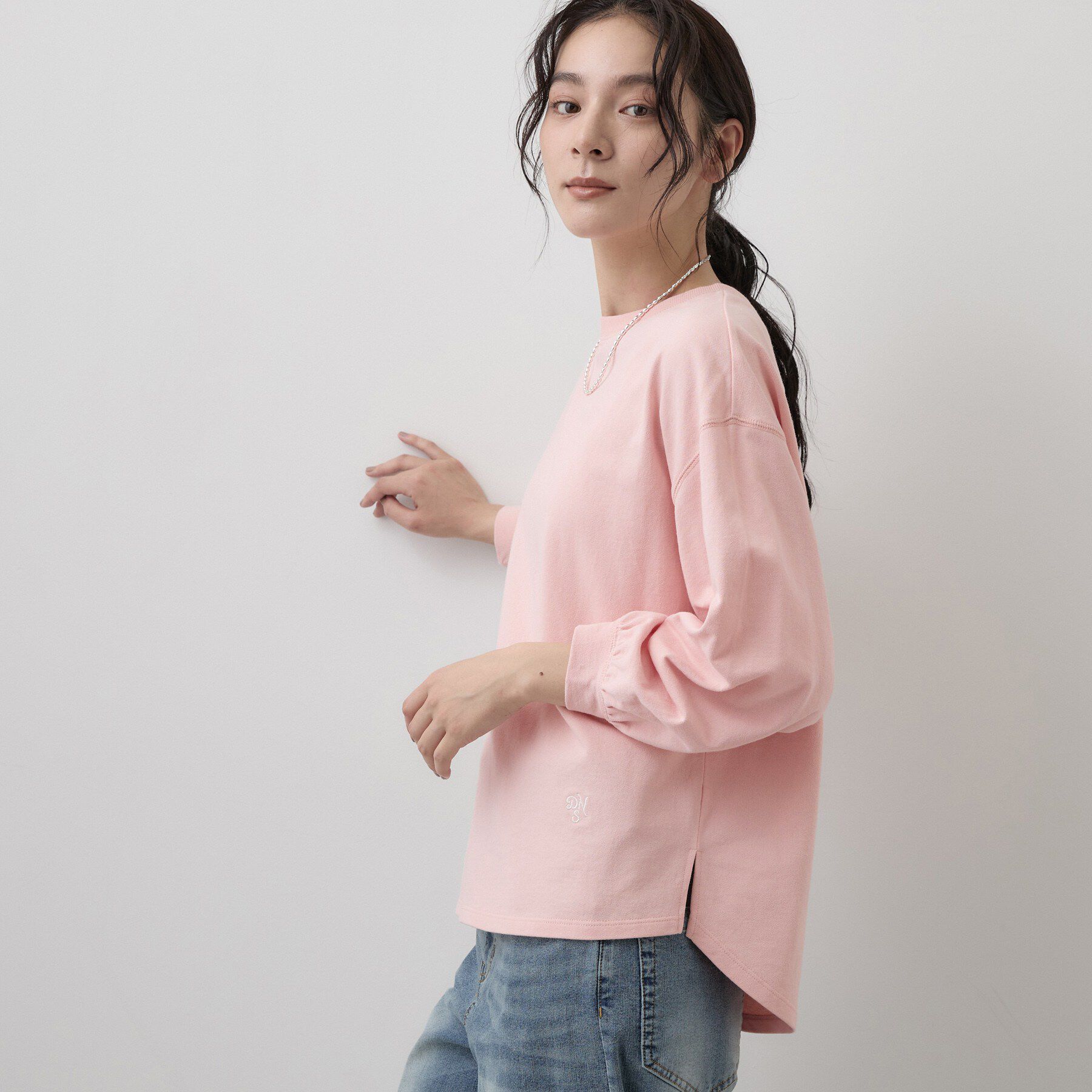 Dessin「【洗える/7色展開/XS-L】バックヘンリーミニ裏毛 長袖」|Tシャツ・カットソー|
