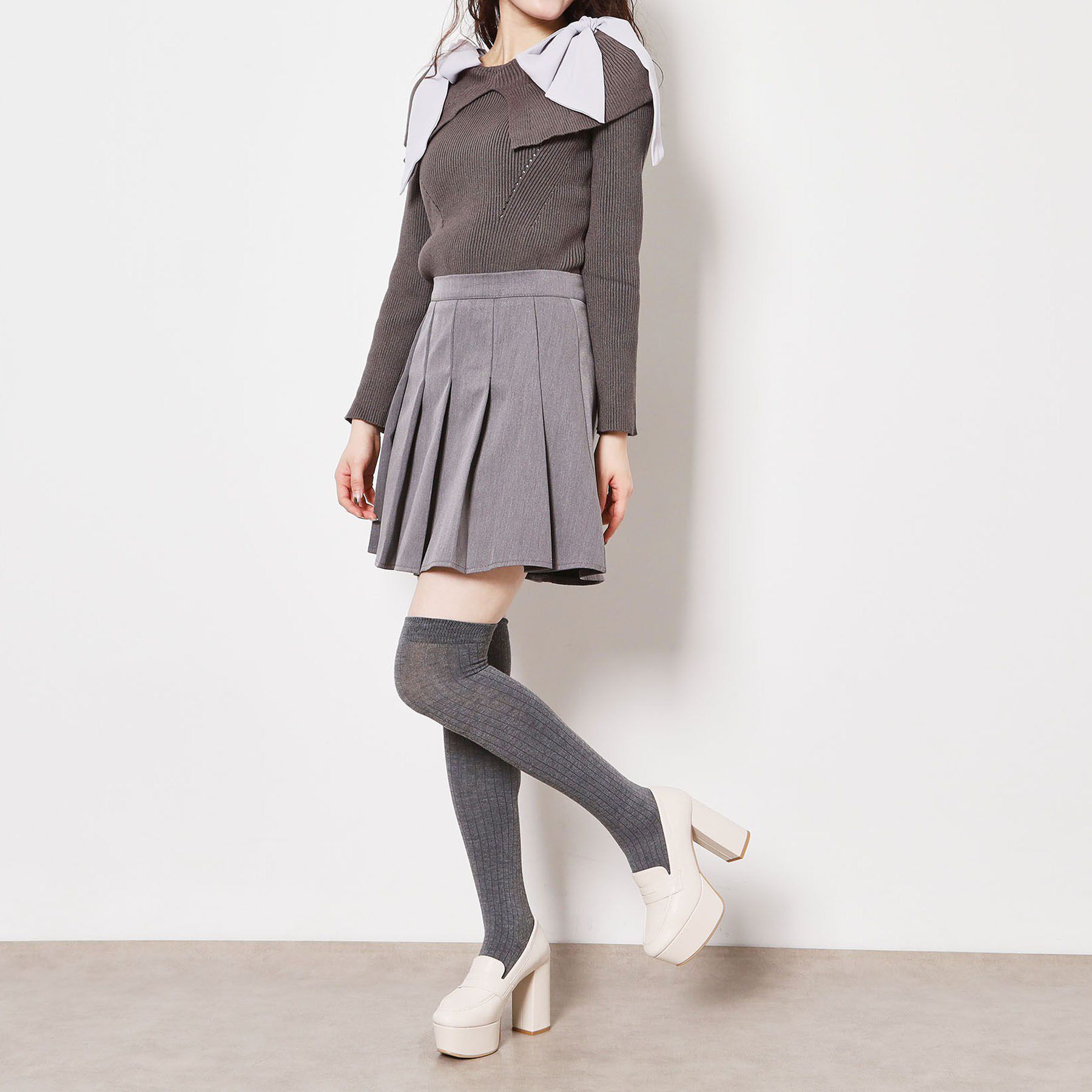 ESPERANZA「【ラク盛り/約12cm】ラク盛り厚底ローファー」|パンプス|