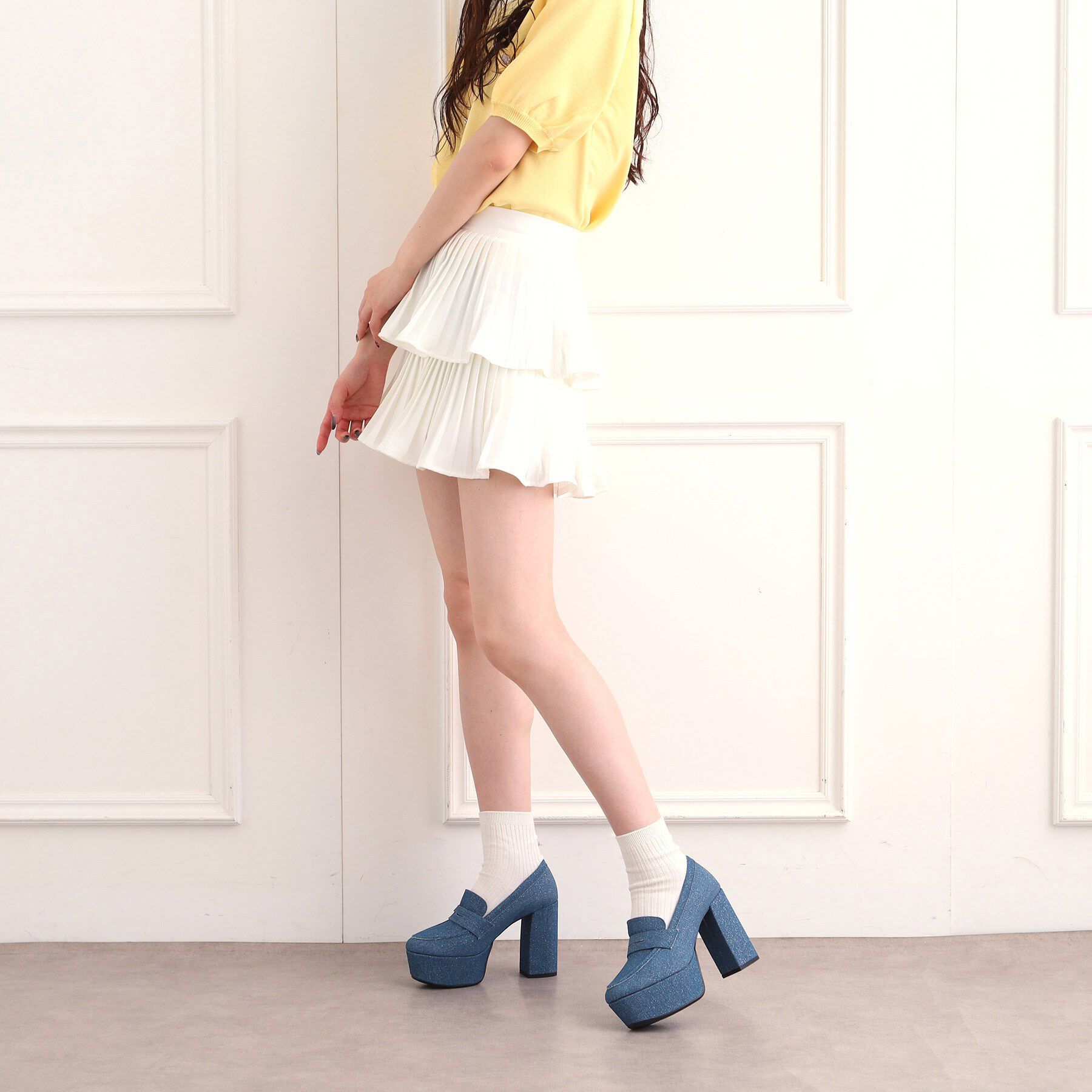 ESPERANZA「【ラク盛り/約12cm】ラク盛り厚底ローファー」|パンプス|