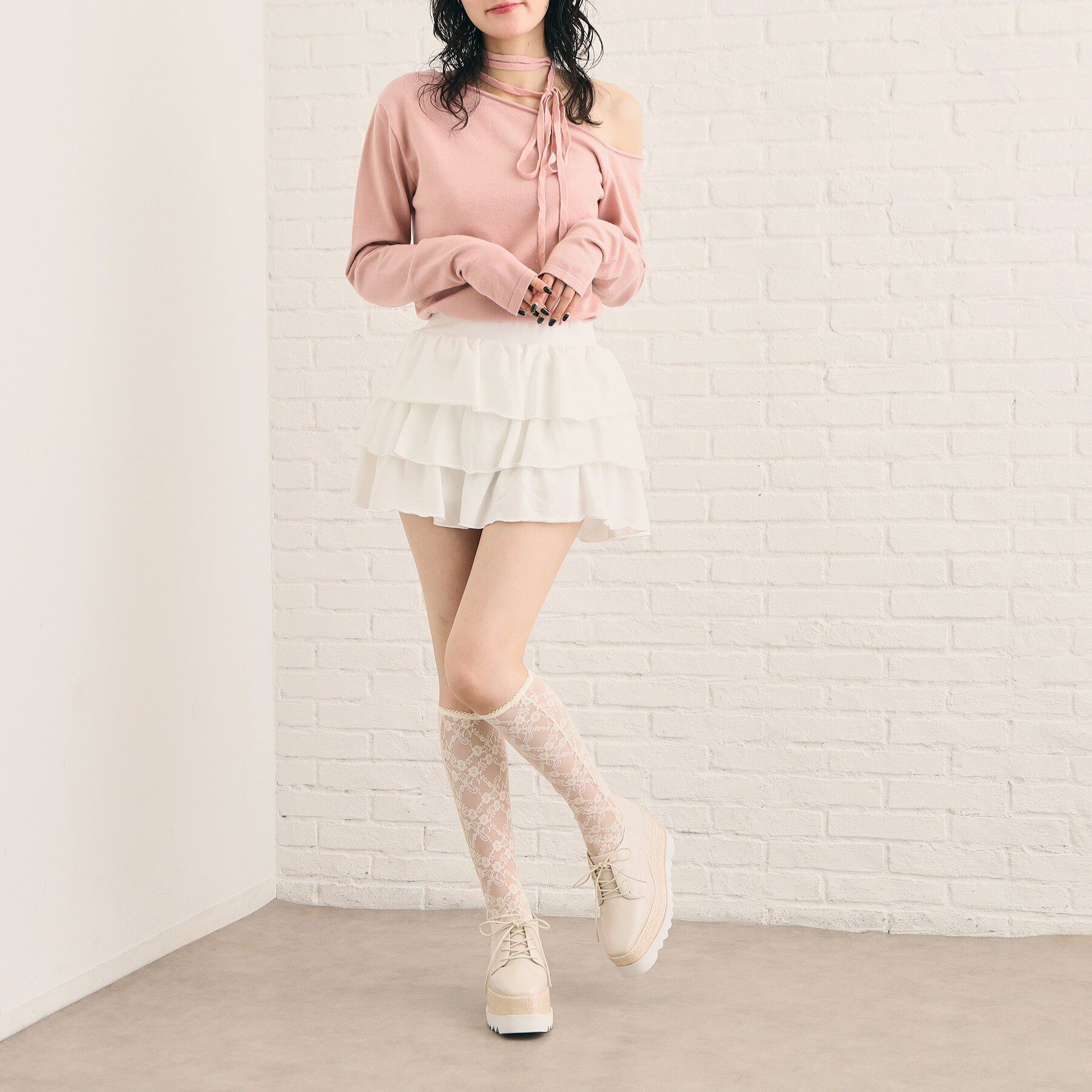 ESPERANZA「エナメル厚底レースアップシューズ」|パンプス|