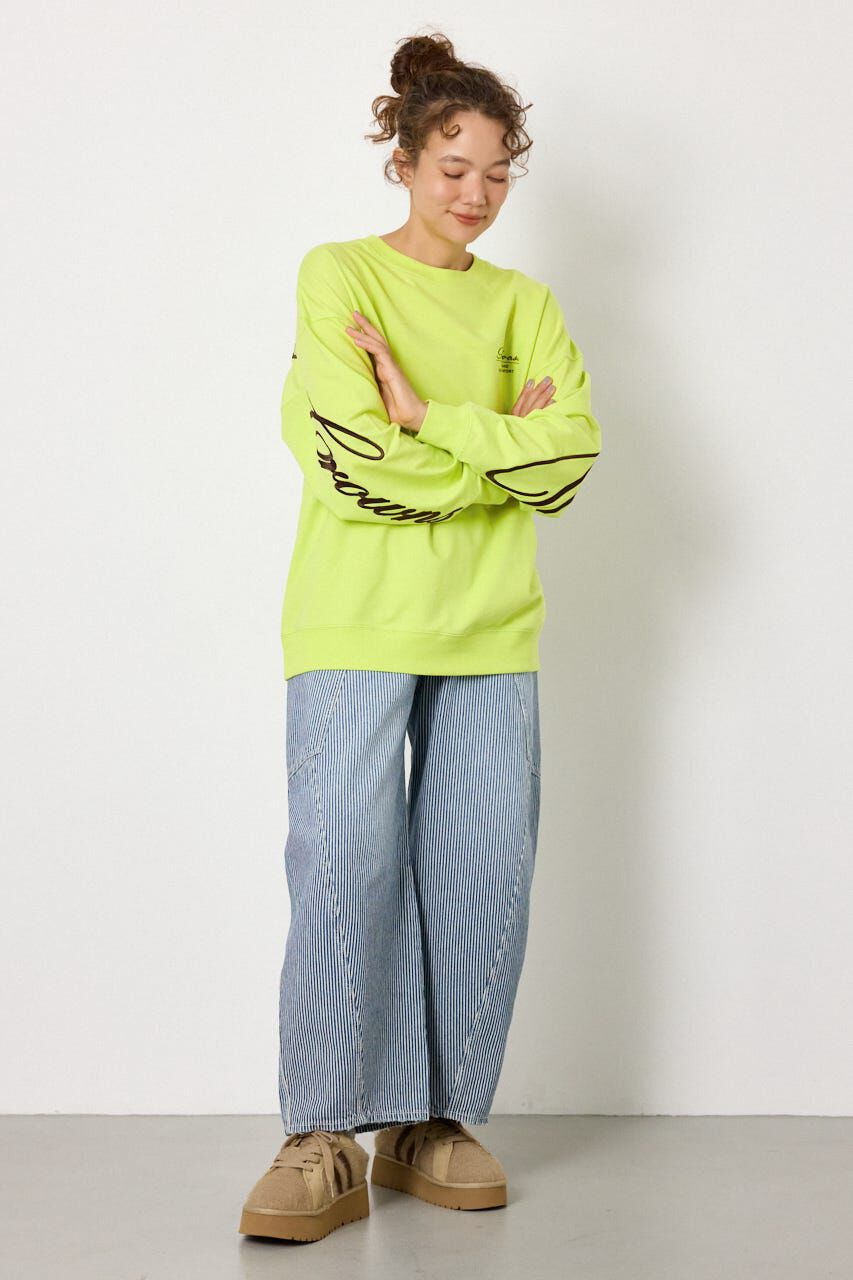 RODEO CROWNS「Embroidery スクリプトスウェットトップス」|パーカー|