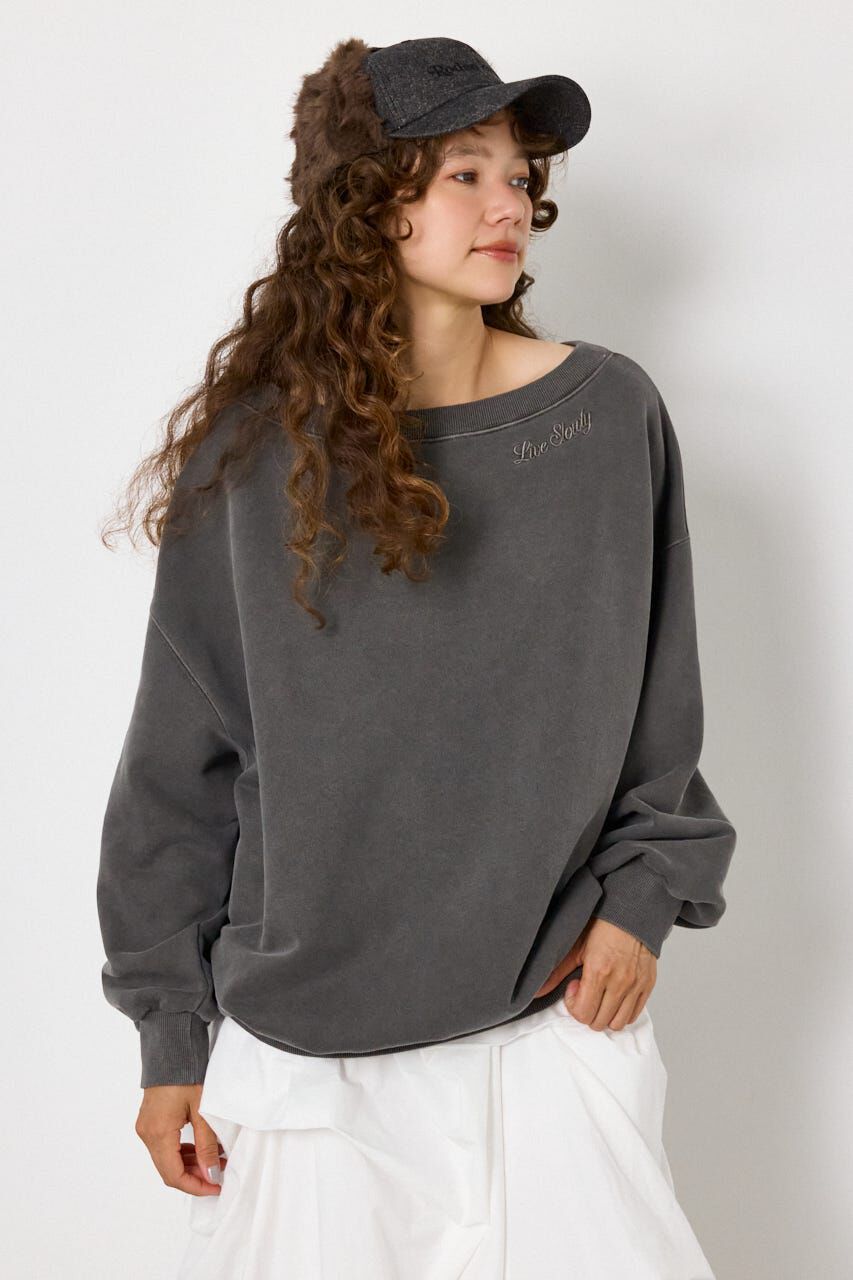 RODEO CROWNS「ワンショルダースウェットトップス」|Tシャツ・カットソー|BLK