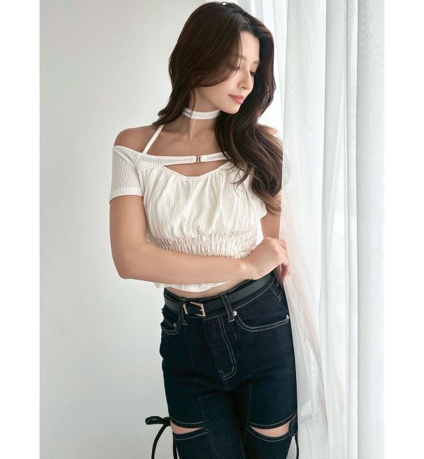 RESEXXY「フリルデザインカットトップス」|Tシャツ・カットソー|