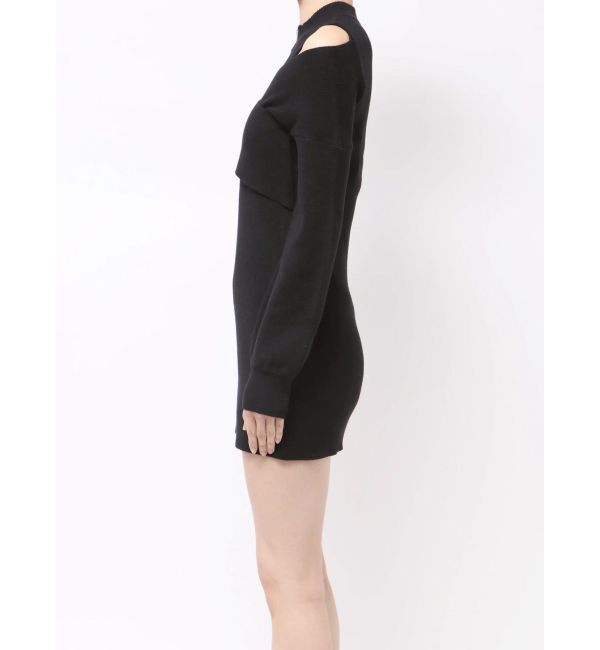 MURUA「カシュクールZIPニットワンピース」|ワンピース|