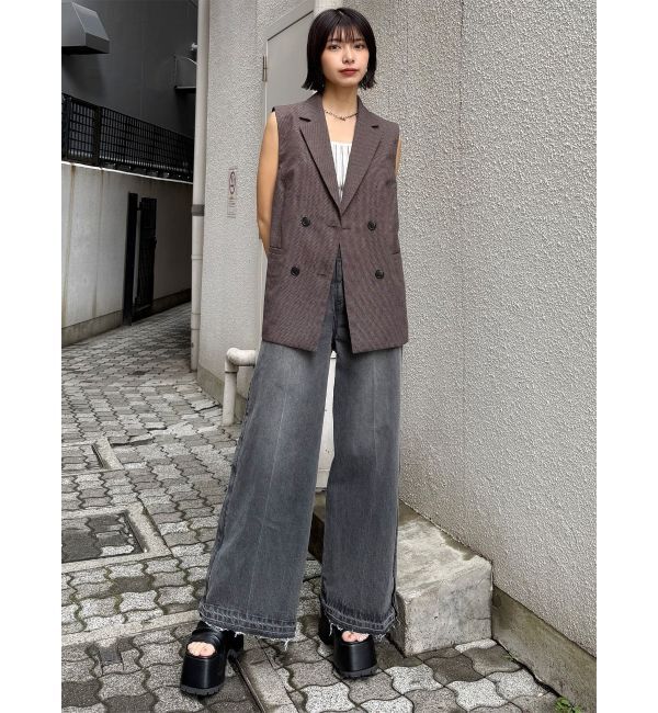 MURUA「メッシュダブルジレ【セットアップ着用可】」|ベスト・ジレ|
