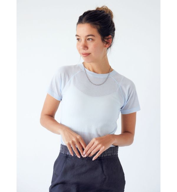 Ungrid「シアーカラーラグランTee」|Tシャツ・カットソー|