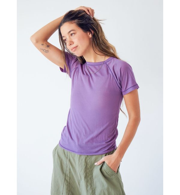 Ungrid「シアーカラーラグランTee」|Tシャツ・カットソー|