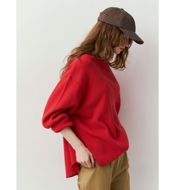 Ungrid「ルーズシルエットワッフルロングスリーブTee」|Tシャツ・カットソー|