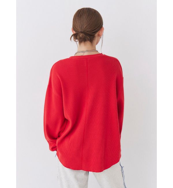 Ungrid「ルーズシルエットワッフルロングスリーブTee」|Tシャツ・カットソー|