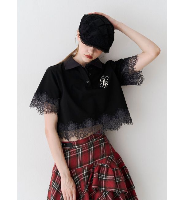 jouetie「レースドッキングポロトップス」|Tシャツ・カットソー|