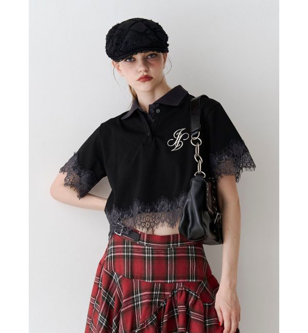 jouetie「レースドッキングポロトップス」|Tシャツ・カットソー|