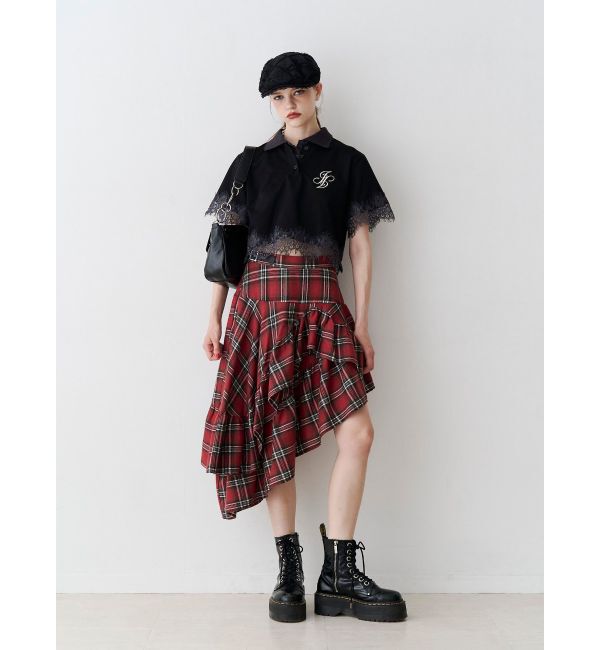 jouetie「レースドッキングポロトップス」|Tシャツ・カットソー|