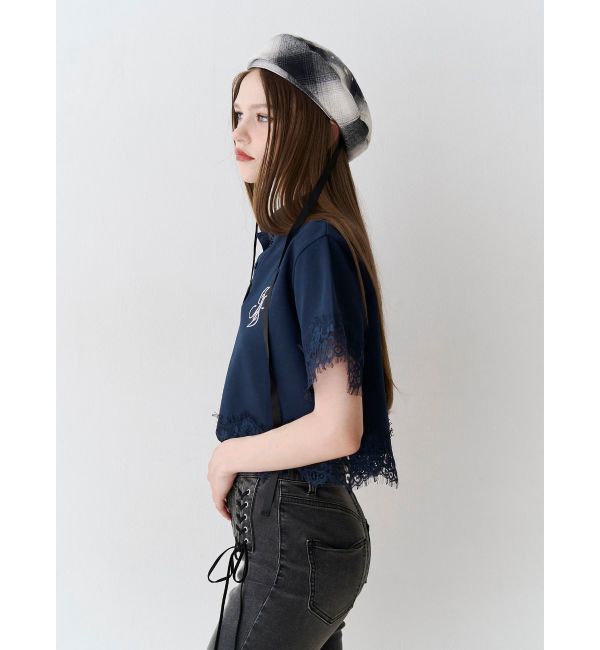 jouetie「レースドッキングポロトップス」|Tシャツ・カットソー|
